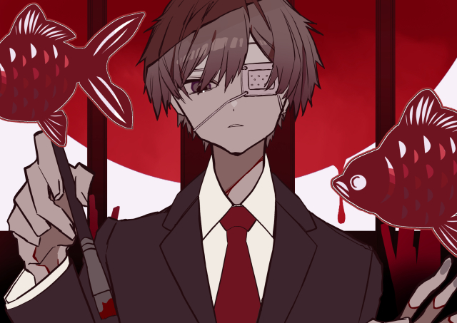 ブルーパレットファンアート