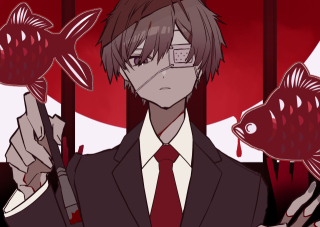 ブルーパレットファンアート