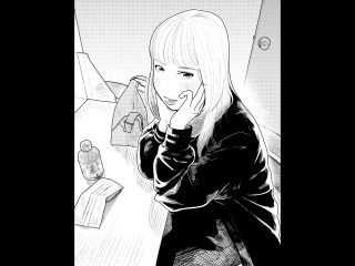 似顔絵モノクロ少女