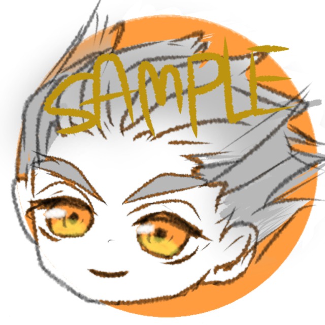 顔だけデフォルメ サンプル