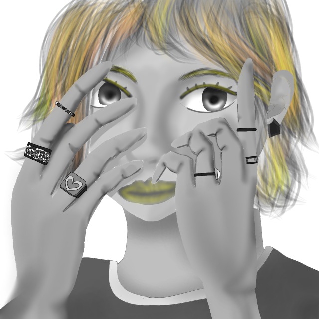 ボブの黄色い女の子