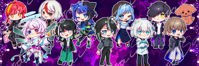 SD集合絵ヘッダー(Twitter、IRIAM)