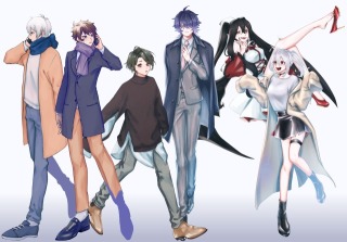 立ち絵イラスト参考資料1