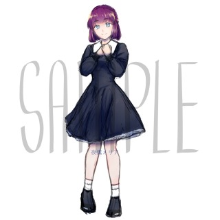 立ち絵　ラフ　サンプル