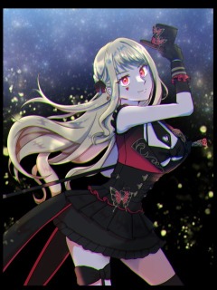 イラスト(背景カラーのみ/ほぼ全身サンプル)