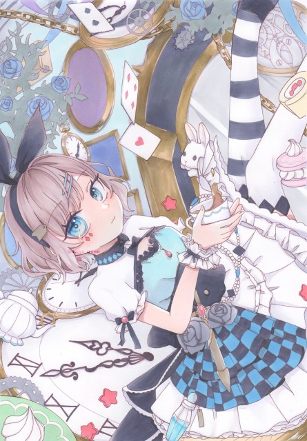 普段描いてる絵　アナログ