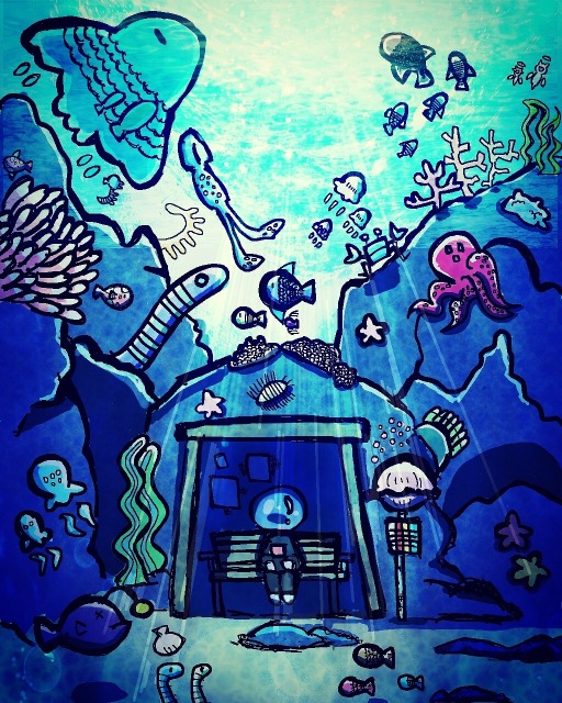 水中、それは苦しい