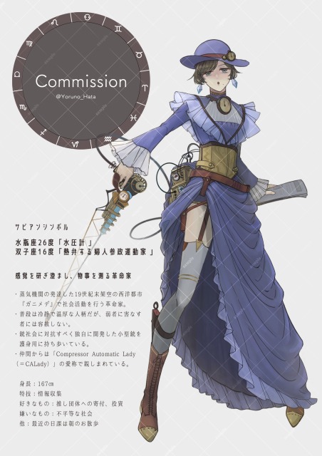 キャラデザ設定画のご依頼3