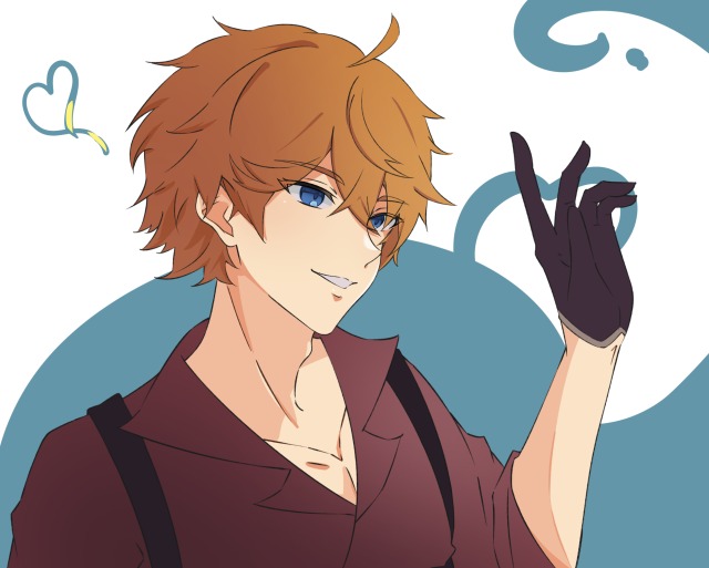 〚サンプル〛上半身/1枚絵/背景無/男性