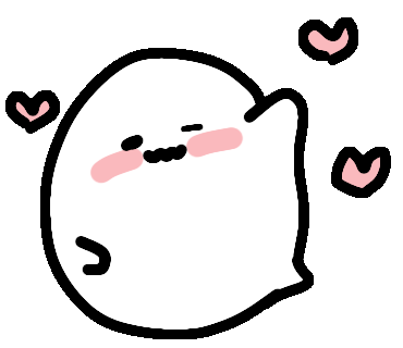 かわいいおばけくんのスタンプ