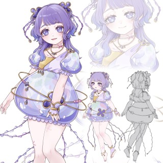 女性キャラクターデザイン