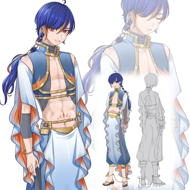 男性キャラクターデザイン