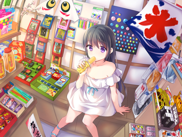 背景付きイラスト