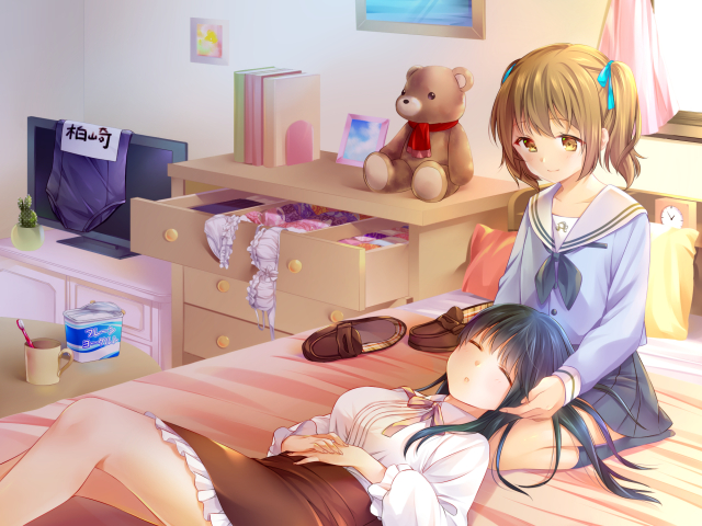 背景付きイラスト