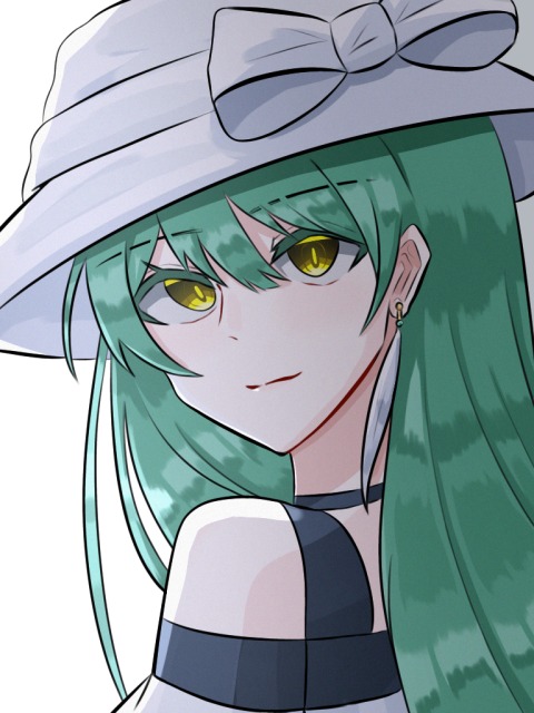 帽子をかぶった女の子