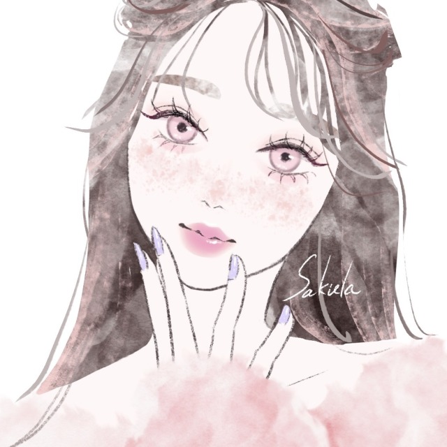 ちびハーフアップ x ピンク