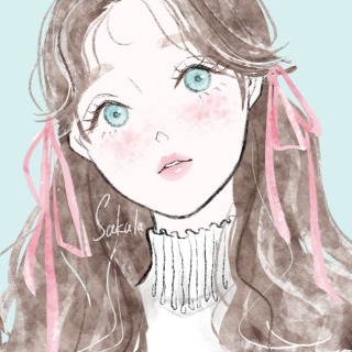 ゆるハーフツイン x リボン