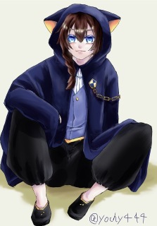 猫耳フードの少年