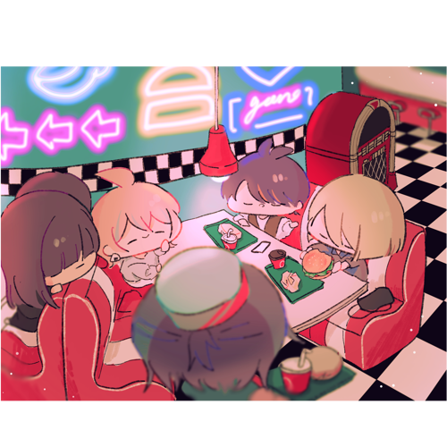 【デフォルメ 大人数】創作 集合イラスト