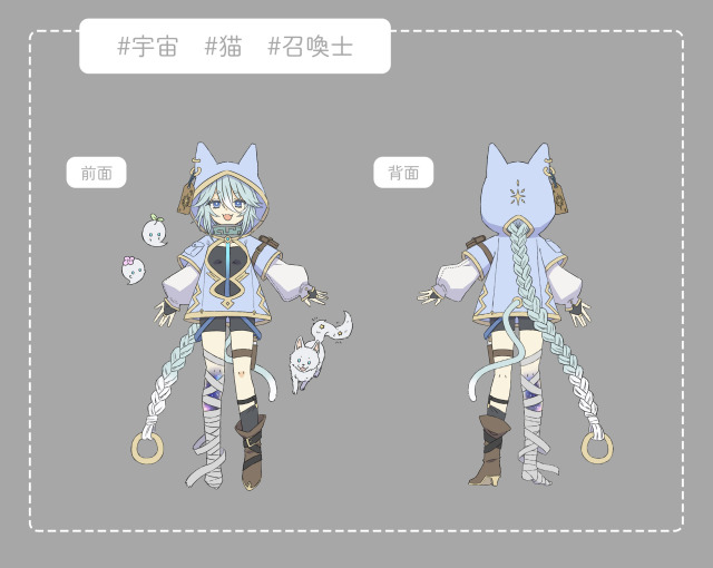 Vライバー用立ち絵(設定画)