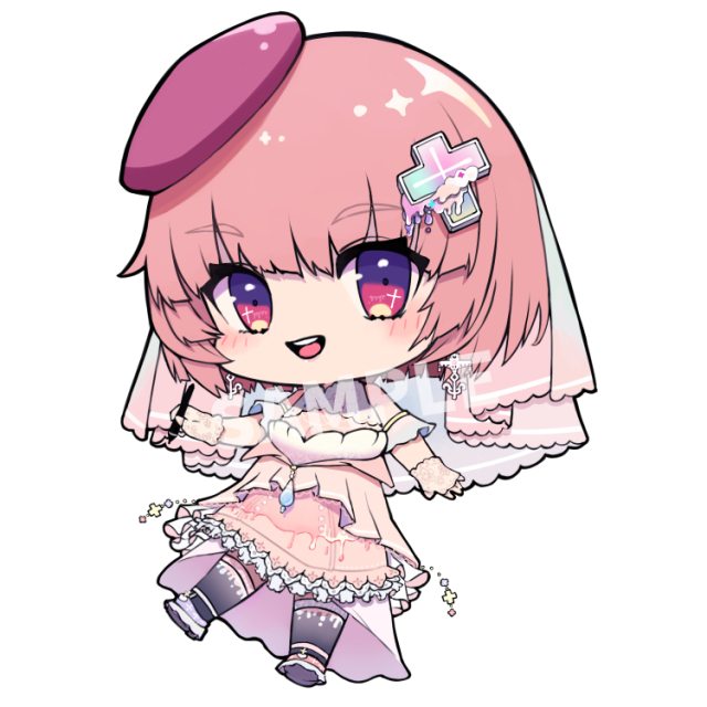 Vtuber栗夢まりあ様グッズイラスト