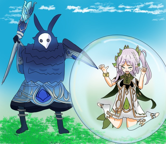 巨大シャボン玉イラスト