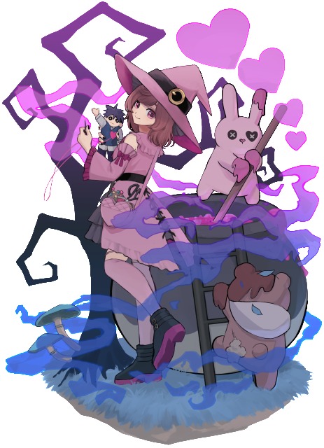 ヴィネット風イラスト