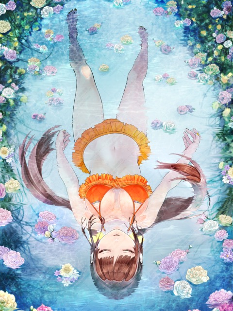 背景付きカラーイラスト
