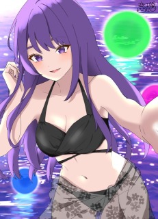 ナイトプールイメージイラスト