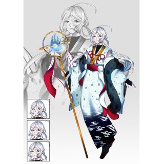 キャラクター立ち絵イメージイラスト