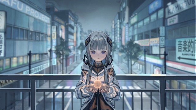 オリジナル楽曲の動画用イラスト