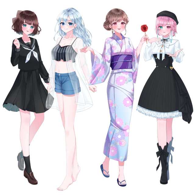 【実績】ご依頼イラスト(立ち絵)