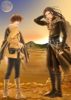 Web小説「漆黒の雙月」cinlee著表紙カラー