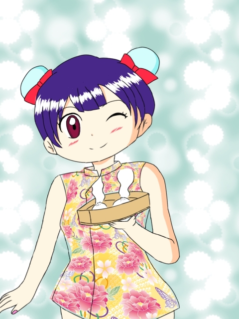 チャイナ服の女の子