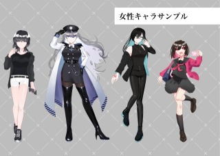 女性キャラサンプル