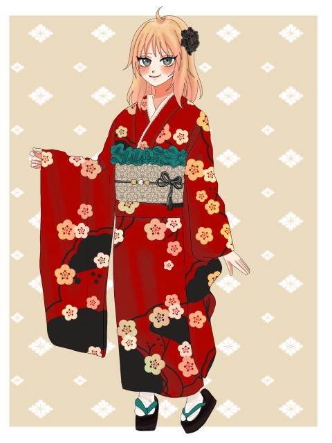 和服衣装立ち絵