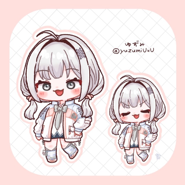 SDイラスト 2等身 表情差分あり