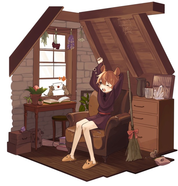 ヴィネット風イラスト(オリジナル)