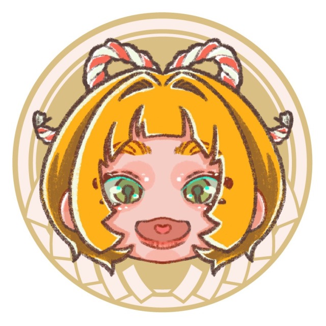 SNS用アイコン デフォルメ 顔のみ