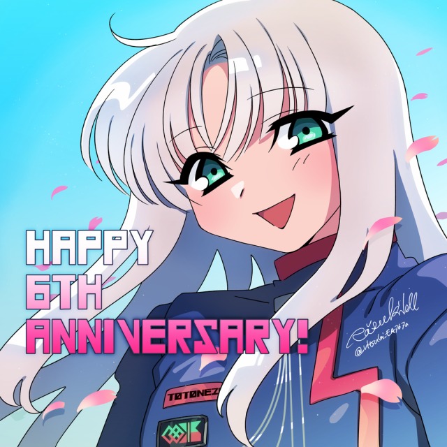 オリジナルUTAUのゼスト君の六周年記念イラスト