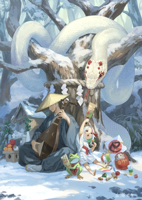 背景 + キャラクター