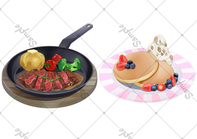 創作ご飯イラスト