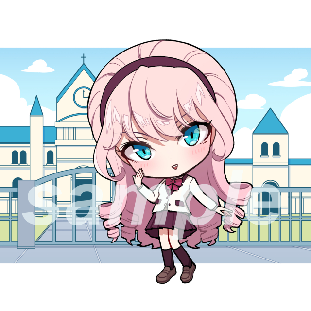 SDキャラ(背景有)