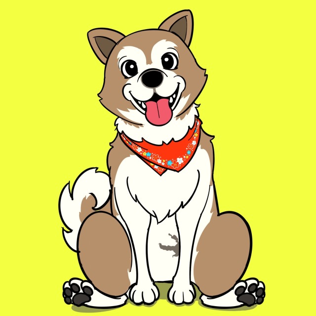 柴犬キャラクターイラスト
