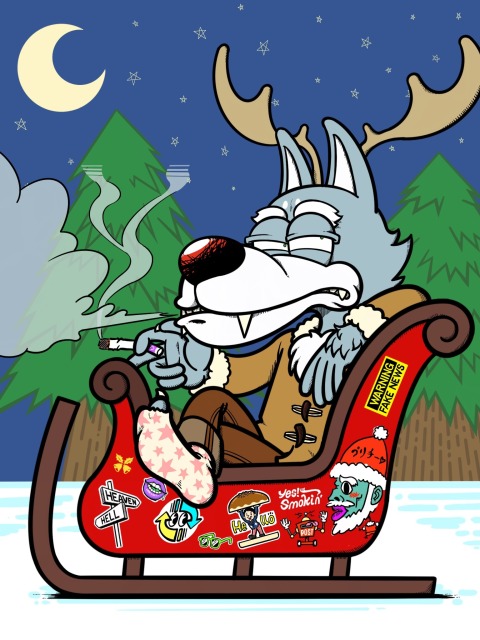 オオカミキャラクターデザイン