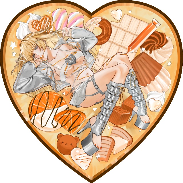 バレンタインイラスト(1枚絵)