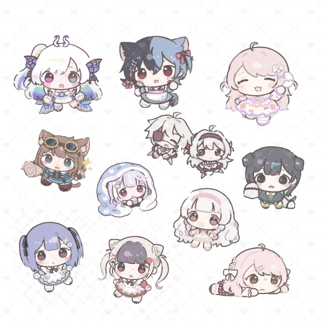 ちびキャラ立ち絵　サンプル