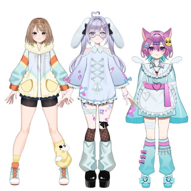 Live2Ｄパーツ分けイラスト