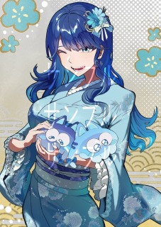 腰上一枚絵のイラスト