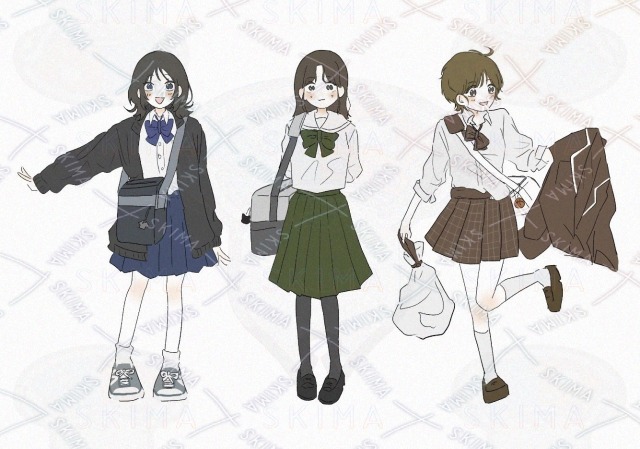 デフォルメ全身、立ち絵